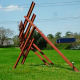 "Three Quarter Time" sculpture by Ben Woitena in Memorial Park