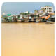 People in the Mekong Delta live primarily on the river.
