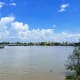 The Tien River is always opaque with alluvial deposits.