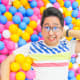 Feels like a child again playing in the ball pit here in this room dedicated for ice cream