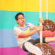 Doing it like Miley and performing the world-renowned wrecking ball