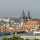 Church of St Nicholas and Church of Our Lady Before Tyn in Old Town Prague.