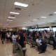 Waiting area before ferry boarding