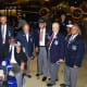 Tuskegee Airmen and Honorary Airmen gathered at the expanded Tuskegee Airmen exhibit in the WWII Gallery at the National Museum of the Air Force in 2015.