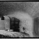 Sally port interior (controlled entrance) at Fort Wayne.
