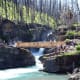 St. Mary Falls Log Bridge @ Glacier National Park
