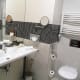 The sink and toilet area.
