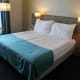 The bed.