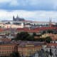 View from Vysehrad towards Prague Castle.
