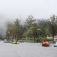 Kodai lake covered with mist