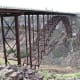 Base Jumper getting ready to jump from Perrine Bridge in Twin Falls, Idaho.