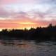 Sunset over the Dalles Rapids at French River Provincial Park, Ontario, Canada