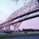 Canadian approach to the Bluewater Bridge in Port Huron, Michigan