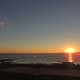 Sunrise over Mackinac Island as viewed from my hotel balcony in St. Ignace, Michigan