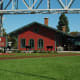 Thomas Edison Depot Museum under the Blue Water Bridge in Port Huron, Michigan