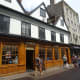 Shop frontages on Guildhall Street, Bury St Edmunds
