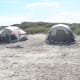 Camping on the beach