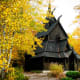 Stavkirke Church at Washington Island in Door County, Wisconsin