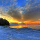 Winter Sunrise over Lake Michigan at Whitefish Dunes State Park, Wisconsin - Door County