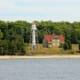 Lighthouse on Washington Island, Door County, Wisconsin.