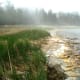 Foggy Bailey's Harbor Shoreline in Door County, Wisconsin