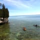 Kayaking at Cave Point Park in Door County, Wisconsin