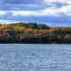 Egg Harbor fall colors in Door County, Wisconsin