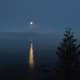 Moonrise over Lake Michigan in Bailey's Harbor, Wisconsin - Door County