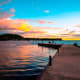 Pier at Peninsula State Park in Door County, Wisconsin