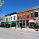 Shops along Third Avenue in Downtown Sturgeon Bay, Wisconsin