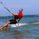 Kite Boarding at Bailey's Harbor in Door County, Wisconsin