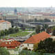 View of Prague Old Town from Villa Richter.