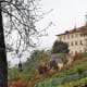 View of Villa Richter entrance with Prague Castle beyond.