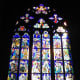 Stained glass window.
