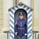 Guard at Prasny Most, north exit from Prague Castle.