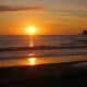 Rialto Beach at sunset at Olympic National Park near Seattle, Washington