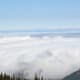 View from Hurricane Hill Trail on Hurricane Ridge in Olympic National Park near Seattle, Washington.