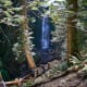 Marymere Falls at Olympic National Park near Seattle, Washington