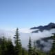 View from above the clouds along the Hurricane Hill Trail at Olympic National Park