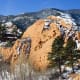 Snow in Red Rock Canyon Open Space in Colorado Springs, Colorado