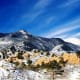 Snow in Red Rock Canyon Open Space in Colorado Springs, Colorado