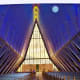 The unique chapel at US Air Force Academy in Colorado Springs, Colorado