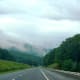 Fog off the mountains near Skyline Drive in Shenandoah National Park