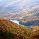 Great view from Skyline Drive with the Charlottesville Reservoir down below in Shenandoah National Park
