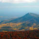 View of Old Rag Mountain from Hawksbill Mountain in Shenandoah National Park