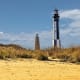 The Cape Henry Lighthouse along with the Old Cape Henry Lighthouse in Virginia Beach, Virginia