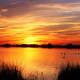 Sunset over Back Bay Wildlife Refuge in Virginia Beach, Virginia