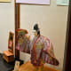 Classic Japanese dolls on the upper level of the museum.