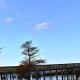 Duck, North Carolina Boardwalk on the Currituck Sound on the Outer Banks of North Carolina