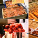 Yummy Japanese seafood delicacies. You could have a feast strolling through Kuromon Ichiba.